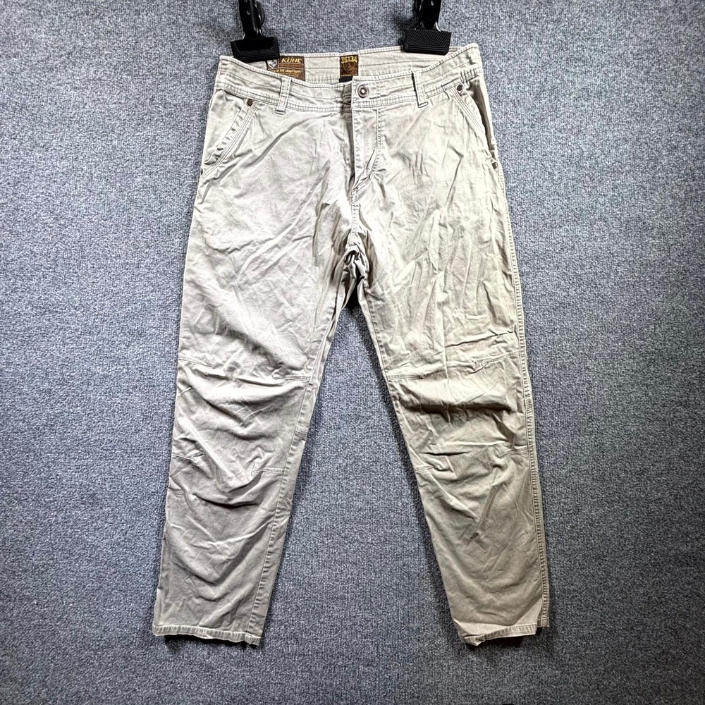 Kuhl Crag Series Pants Men's 36x34 Khaki Vintage Patina Dye Hiking Straight Leg